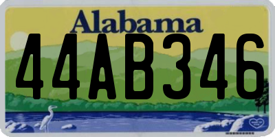AL license plate 44AB346