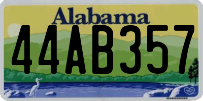 AL license plate 44AB357