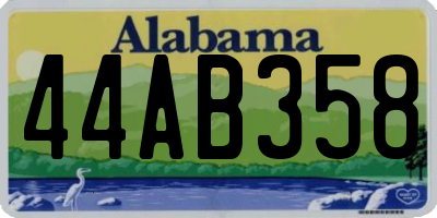 AL license plate 44AB358