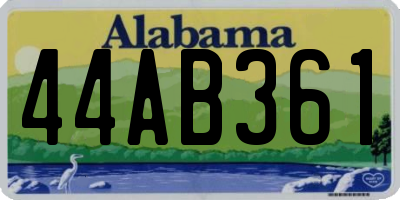 AL license plate 44AB361