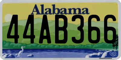 AL license plate 44AB366
