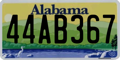 AL license plate 44AB367