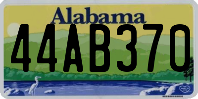 AL license plate 44AB370