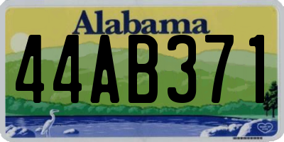 AL license plate 44AB371