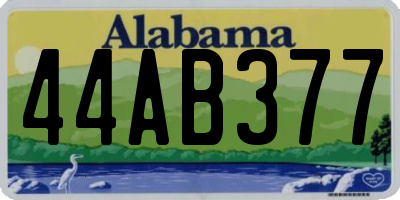 AL license plate 44AB377