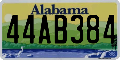 AL license plate 44AB384