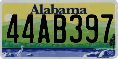 AL license plate 44AB397