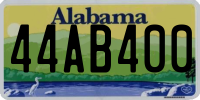 AL license plate 44AB400