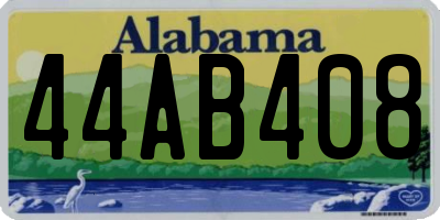 AL license plate 44AB408
