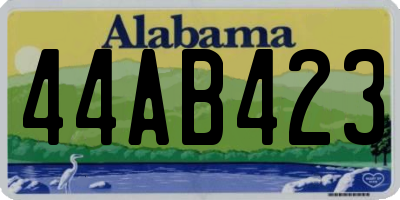 AL license plate 44AB423