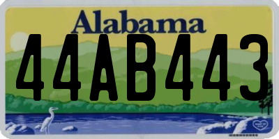 AL license plate 44AB443