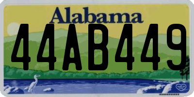AL license plate 44AB449