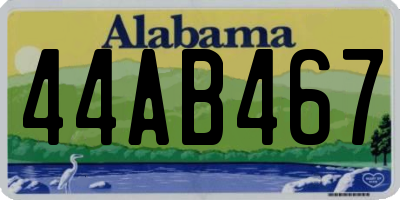 AL license plate 44AB467
