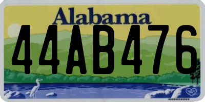 AL license plate 44AB476