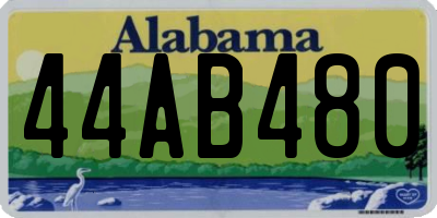 AL license plate 44AB480