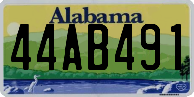 AL license plate 44AB491