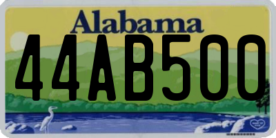 AL license plate 44AB500