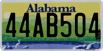 AL license plate 44AB504