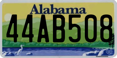 AL license plate 44AB508