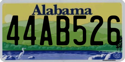AL license plate 44AB526