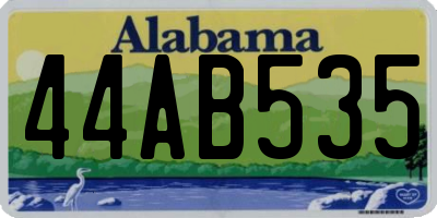 AL license plate 44AB535