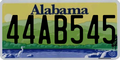 AL license plate 44AB545