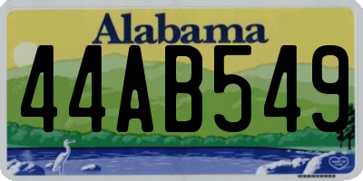 AL license plate 44AB549