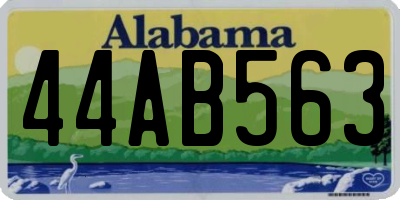 AL license plate 44AB563