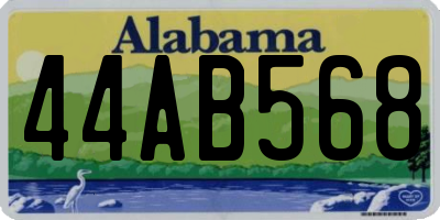 AL license plate 44AB568