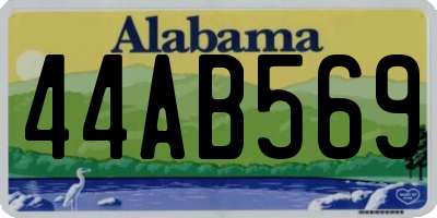 AL license plate 44AB569