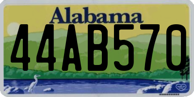 AL license plate 44AB570