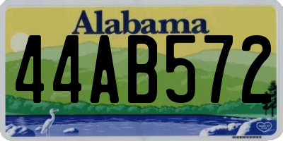 AL license plate 44AB572