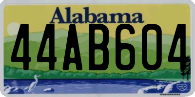 AL license plate 44AB604