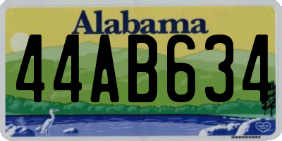 AL license plate 44AB634
