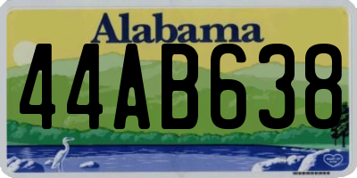 AL license plate 44AB638