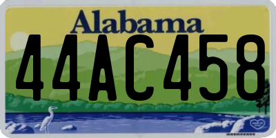 AL license plate 44AC458