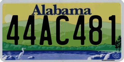 AL license plate 44AC481