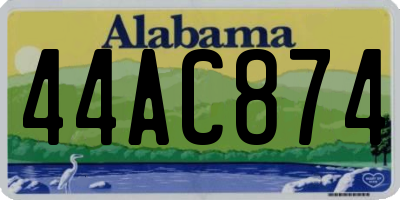 AL license plate 44AC874