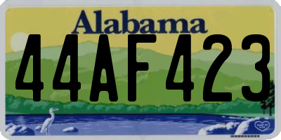 AL license plate 44AF423