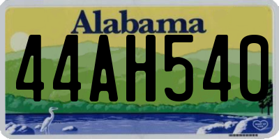 AL license plate 44AH540