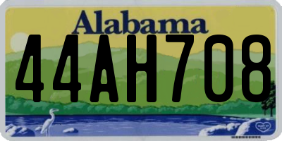 AL license plate 44AH708