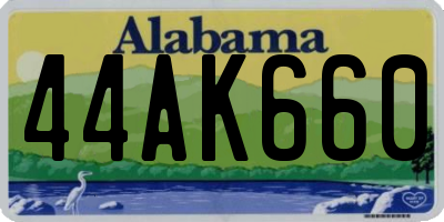 AL license plate 44AK660