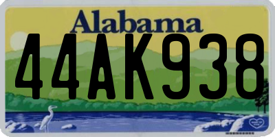 AL license plate 44AK938