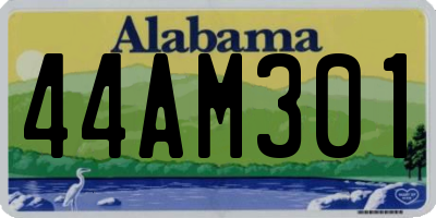 AL license plate 44AM301