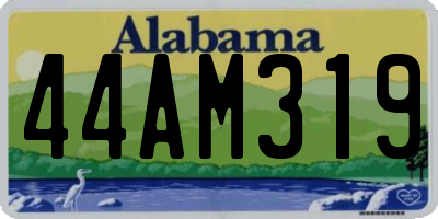 AL license plate 44AM319