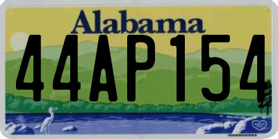 AL license plate 44AP154