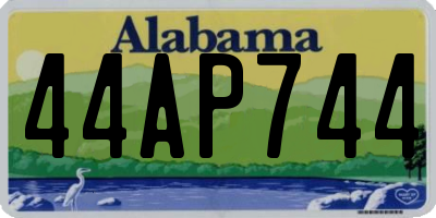 AL license plate 44AP744