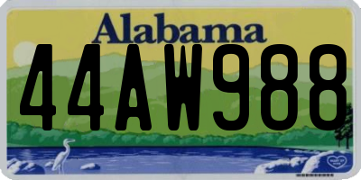 AL license plate 44AW988