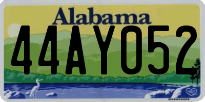 AL license plate 44AY052