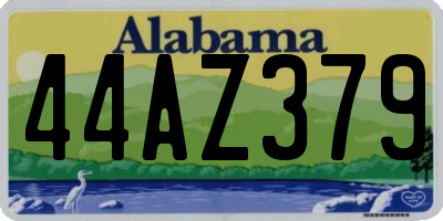 AL license plate 44AZ379